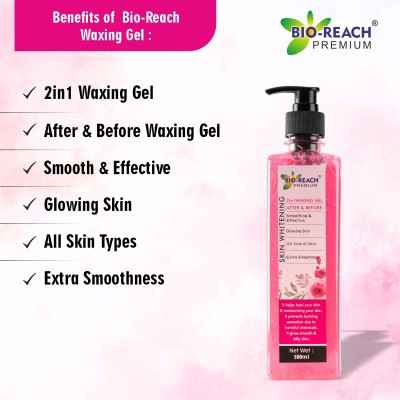 Bio-Reach Skin Whitening 2in1 After & Before Waxing Gel Spray(500 ml)