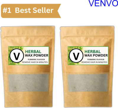 venvo Brown Herbal Wax Powder 2 Pack Powder(200 g, Set of 2)