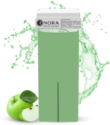 Enora Hair Removal Wax Refill for Roll-On Waxing Kit |GREEN APPLE| Wax(100 ml)
