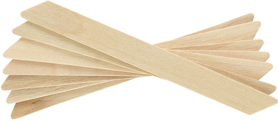 Biosoft Disposable Wooden Spatula | Wax Applicator | Specialized for Face | Eyebrows Strips(100 Strips)