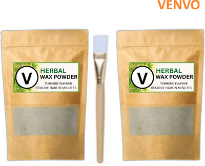 venvo Brown Wax Powder Set – 2 Sets with Brush Powder(200 g, Set of 3)