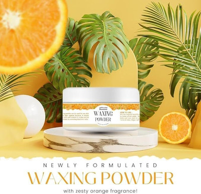 bhuvika 5 MIN PAINLESS WAXING POWDER with Zesty Orange Fragrance Powder(100 g)