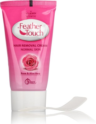 VI-JOHN FEATHER TOUCH Rose Hair Removal for Salon-like Finish No Ammonia Smell Cream(40 g)