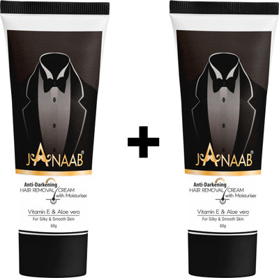 Janaab Hair Removal Cream | Painless Body Hair |Pack of 2 Cream(60 g, Set of 2)