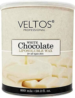 Veltos WHITE CHOCOLATE LIPODOLUBLE WAX 800ML JAR FOR HANDS & LEGS Wax(800 ml)