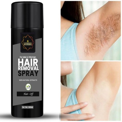 RUZEE Hair Removal Cream Spray for Men Women | Painless Body Hair Removal Spray(200 ml)
