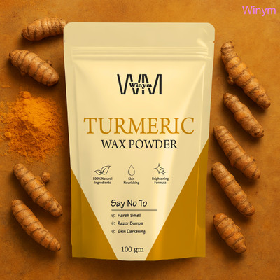 Winym Turmeric Wax Powder Instant Face & Body Hair Removal Wax Powder(100 g)
