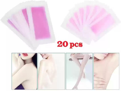 Rudvya Purple All Skin Types Facial Hair Removal Waxing Strips Strips(20 g)