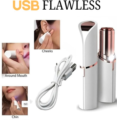 UBRONIK Smooth Trim Lipstick Shaped Flawless Facial Remover Strips(1 Strips)