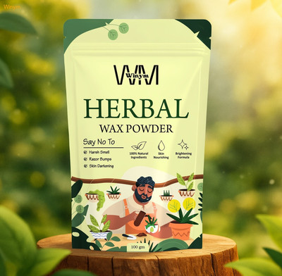 Winym Herbal Wax Powder For Face Body Underarms And Bikini Area Powder(100 g)