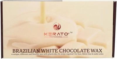 KERATOPLUS PROFESSIONAL White Chocolate Wax for all skin types, Luxurious Wax for Silky Smooth Skin Wax(500 g)