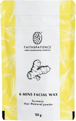 Faith & Patience Turmeric Facial Wax Powder-6 Minute Painless Herbal Wax Powder Wax(50 g)
