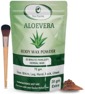 tree pharma Bikini Wax Powder for Women 10 Minutes Herbal Aloevera Hair Removal Wax Powder Powder(100 g)