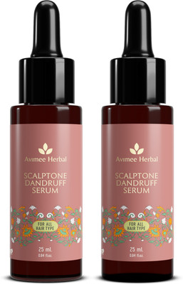 Avimee Herbal Scalptone Dandruff Serum | Enriched with Nilscurf & Hyaluronic Acid | 2*25ml(50 ml)