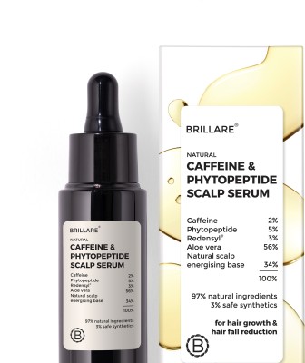 BRILLARE Caffeine & Phytopeptide Scalp Serum with Redensyl for hair fall reduction(30 ml)