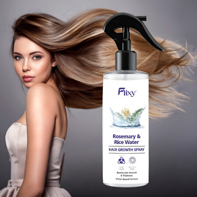 FLIXY Natural Rosemary & Rice Water Hair Growth Solution Spray(100 ml)