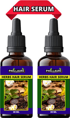 Phillauri Hair Serum For Silky & Smooth Hair, Tames Frizy Hair with Onion & Biotin(60 ml)