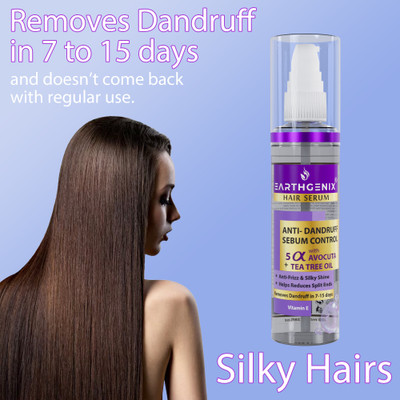 Earthgenix Anti-Dandruff/Sebum Control Hair Serum with Avocuta + Tea Tree Oil(50 ml)
