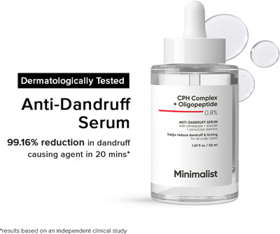 Minimalist Anti-Dandruff Hair Serum for Flaky & Itchy Scalp, Pre Shampoo Dandruff Treatment(50 ml)