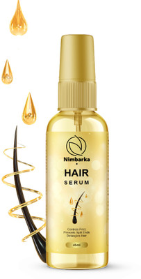 NIMBARKA Hair Serum for Men & Women Controls Frizz | Prevants Split Ends|45ML Pack of 1(45 ml)