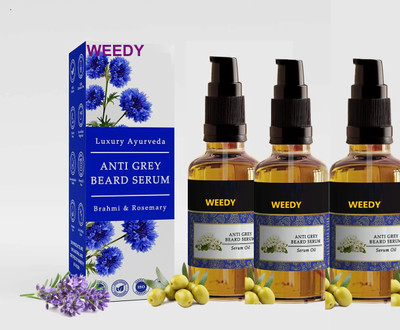 WEEDY Anti-Grey Beard Serum for Instant Beard Color Restoration(90 ml)