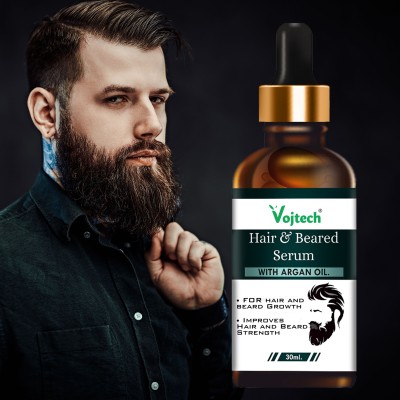 Vojtech Men Mustache And Beard Oil | Nourishing Serum, Thicker & Longer Pre-Styler Gel(30 ml)