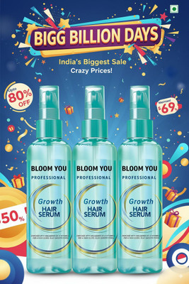 BLOOM YOU Premium Hair Growth Serum for Men & Women(300 ml)