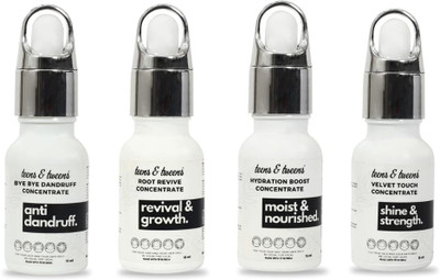 Teens & Tweens Set of 4 Serum ByeByeDandruff,Hydration Boost,Velvet Touch,Root Revive 15MLEach(60 ml)