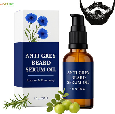 AYYIASHI Natural Anti Grey Beard Serum Support Beard Growth Naturally(30 ml)