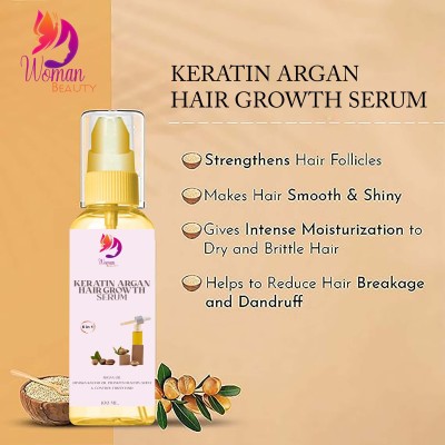 Woman Beauty KERATIN ARGAN HAIR GROWTH SERUM-100 ML_014(100 ml)