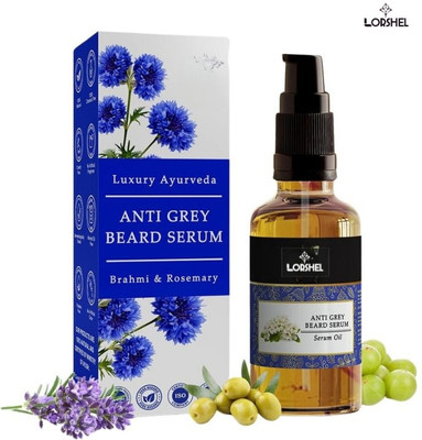 LORSHEL anti grey beard serum-Anti Grey Beard Serum Fast Acting Beard Darkening Solution(30 ml)