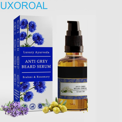 uxoroal Beard Serum for Men’s Grooming Grey-Free Look(30 ml)