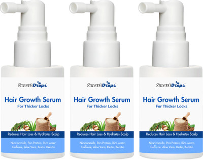 smartdrops Hair Growth Serum For Reduce Hair Loss & Hydrate Scalp(90 ml)