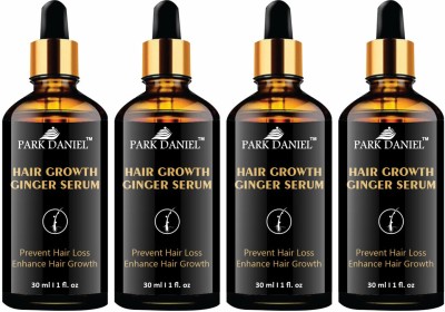 PARK DANIEL Hair Growth Ginger Serum Prevents Hair Loss Pack of 4 of 30ML(120 ml)