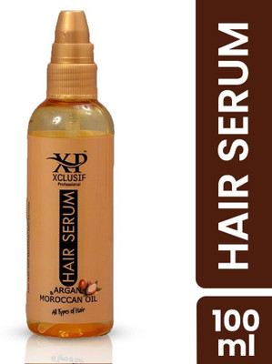 XCLUSIF PROFESSIONAL Hair Serum(Argan & Moroccan Oil) 100 ML for Smooth & Silky Hair(100 ml)