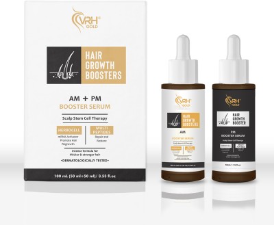 VRH Gold Hair Growth Boosters (AM & PM) | Prevents Hair Fall 100ml (50ml+50ml) | VRHGold(100 ml)