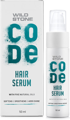 Wild Stone CODE Hair Serum for Men |Hair Nourishing Serum| Makes Hair Smooth, Soft & Shiny(50 ml)