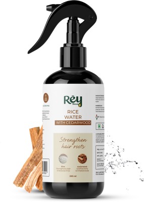 Rey Naturals Rice Water For Hair Growth with Cedarwood Essential Oils(200 ml)