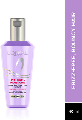 L'Oréal Paris Hyaluron Moisture Hair Serum with Hyaluronic Acid for Bouncy, Frizz-Free Hair(40 ml)