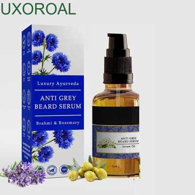 uxoroal Beard Hair Serum with Grey Reduction Formula(30 ml)