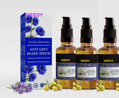 WEEDY Natural Beard Darkening Serum for Grey Prevention(90 ml)