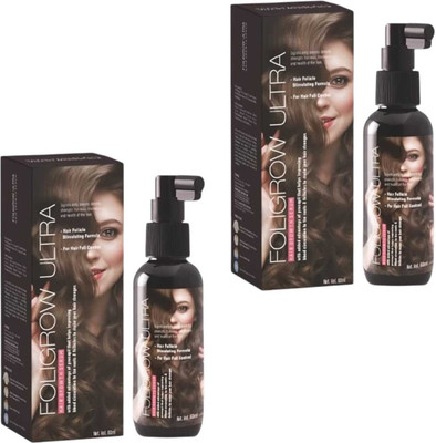 lamiglow FOLIGROW ULTRA HAIR SERUM FOR GROWTH & SOFTEN STRONGER HAIRS PACK OF 60ml x 2(120 ml)