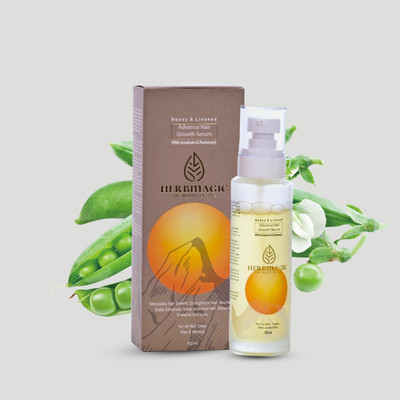 HERBmAGIC Honey & Linseed Advance Hair Growth Serum with AnaGain & Rendesyl(100 ml)