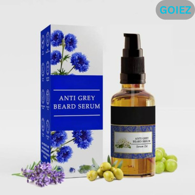 GOIEZ Anti-grey Beard Serum For Men –Enriched With Essential Oils To Nourish The Beard(30 ml)