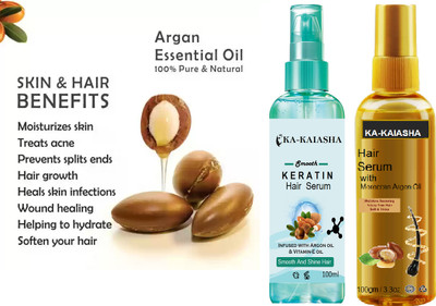 KA-KAIASHA Instant Shine & Smoothness | Regular Use Hair Serum(200 g)