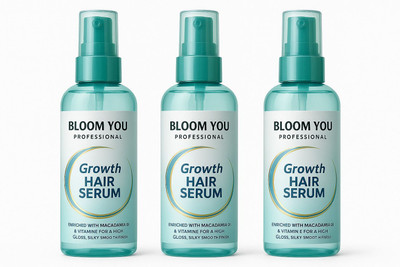 BLOOM YOU Professional Hair Care Serum – Growth & Shine Formula – Triple Pack(300 ml)