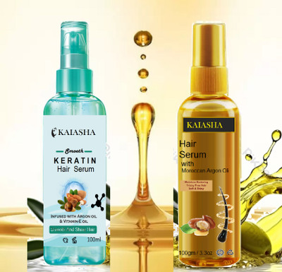 KAIASHA Softening & Strengthening For All Hair Types Argan Oil Hairfall Control Serum(200 g)