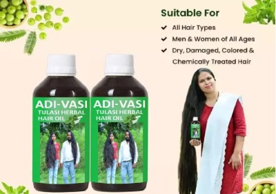 house of common Tulasi Anti hair fall dandruff remover hair growth and long Hair (100ml) Pack 2(200 ml)