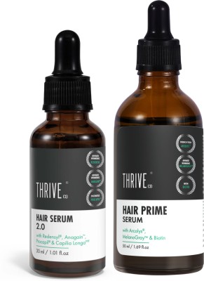 ThriveCo Ultimate Hair Duo: Hair Growth Serum 2.0,30 ML & Hair Prime Serum,50 ML(80 ml)