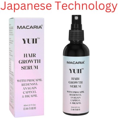 MACARIA YUII Hair Serum Spray with Redensyl + B 3- Grow Fuller, Stronger Hair(60 ml)